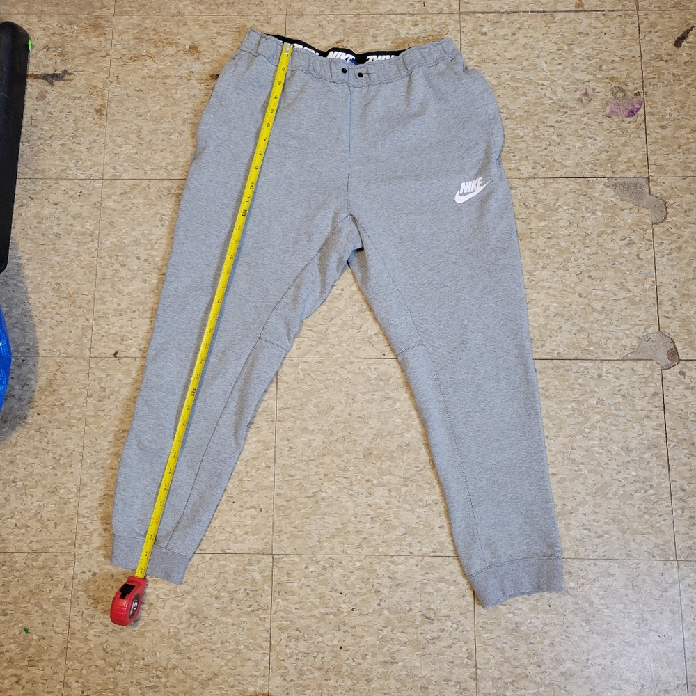 NIKE Tech Joggers Baseball NSW Grey Cotton L Blue Tag 3 Pocket Basketball Footba
